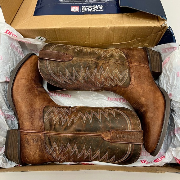 Durango Rebel Frontier Distressed Brown Round Toe Western Boot Size 11.5 main image 11